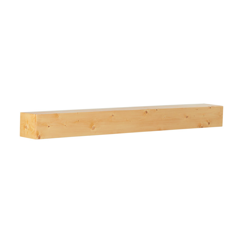 Repisa de chimenea flotante de madera VEVOR de 60" natural