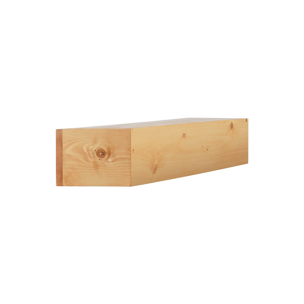 Repisa de chimenea flotante de madera VEVOR de 60" natural