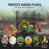VEVOR - Paquete de 6 protectores de plantas de animales de 12,6'' de diámetro x 14'' de alto