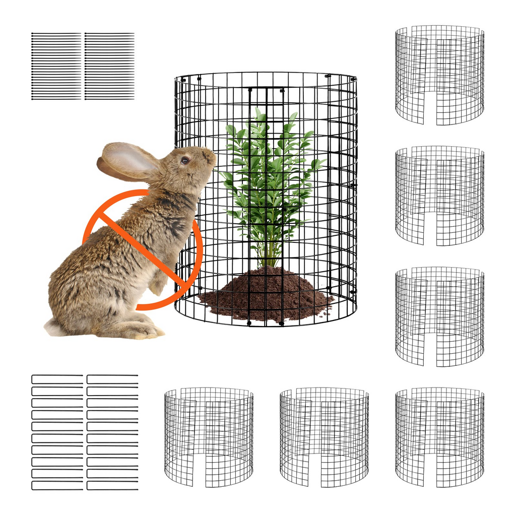 VEVOR - Paquete de 6 protectores de plantas de animales de 12,6'' de diámetro x 14'' de alto