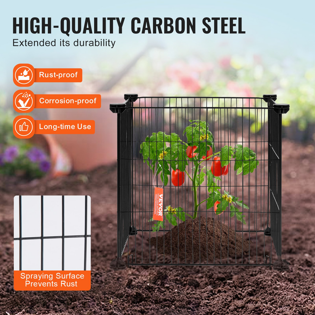 VEVOR - Paquete de 5 protectores de plantas de animales de 15,35 x 15,35