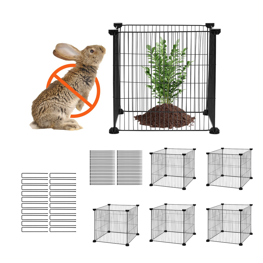 VEVOR - Paquete de 5 protectores de plantas de animales de 15,35 x 15,35