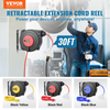 Carrete de cable de extensión retráctil 30 pies 16 AWG/3C