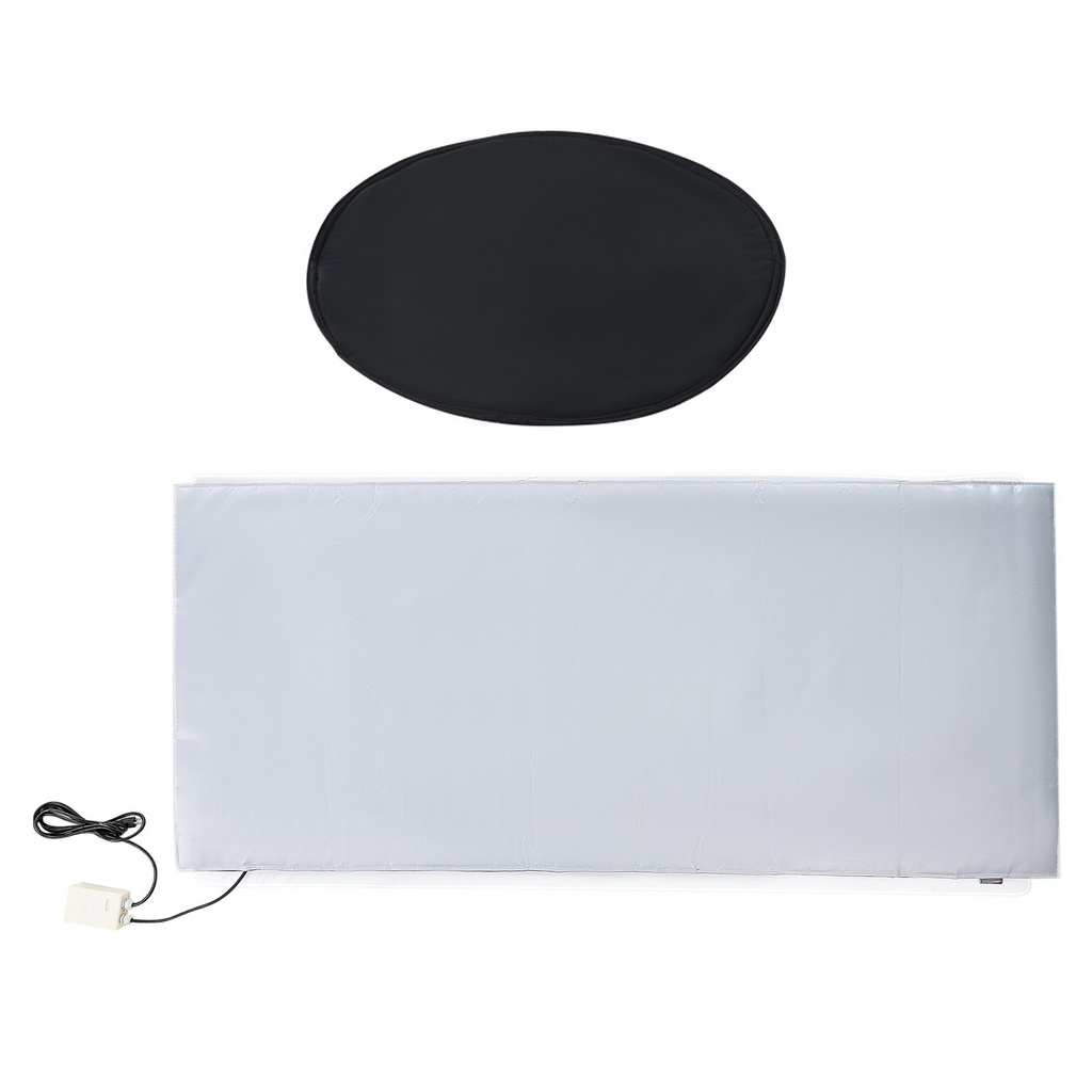 Calentador de bidón de metal de 55 galones VEVOR 1300 W 0-145 ℉ ajustable con termostato independiente