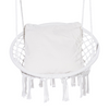 Silla colgante tipo hamaca VEVOR de macramé con cojín para interior y exterior