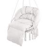 Silla colgante tipo hamaca VEVOR de macramé con cojín para interior y exterior