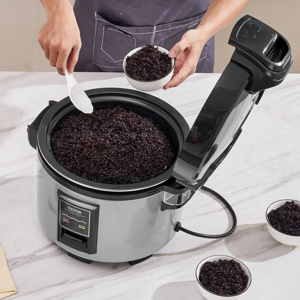 Olla arrocera comercial VEVOR de 60 tazas antiadherente 13 l 12 h para restaurante