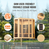 Sauna de madera con infrarrojos lejanos VEVOR 2470 W