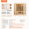 Sauna de madera con infrarrojos lejanos VEVOR 2470 W