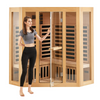 Sauna de madera con infrarrojos lejanos VEVOR 2470 W