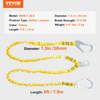 VEVOR - Cordón de seguridad de 38 mm 1,83 m (6 pies)