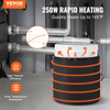 Calentador de bidón de metal de 5 galones VEVOR 250 W 0-145 ℉ ajustable con termostato independiente