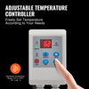 Calentador de bidón de metal de 5 galones VEVOR 250 W 0-145 ℉ ajustable con termostato independiente