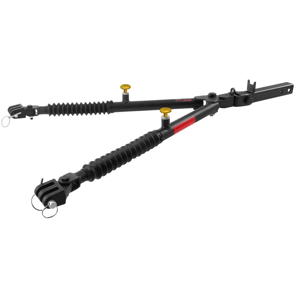 Barra de remolque VEVOR con montaje en parachoques de 7500 lb compatible con conector de 2 pulgadas con cuerdas