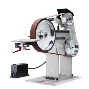 Lijadora de banda VEVOR de 72 x 2 pulgadas con VFD y 3 moldes de pulido