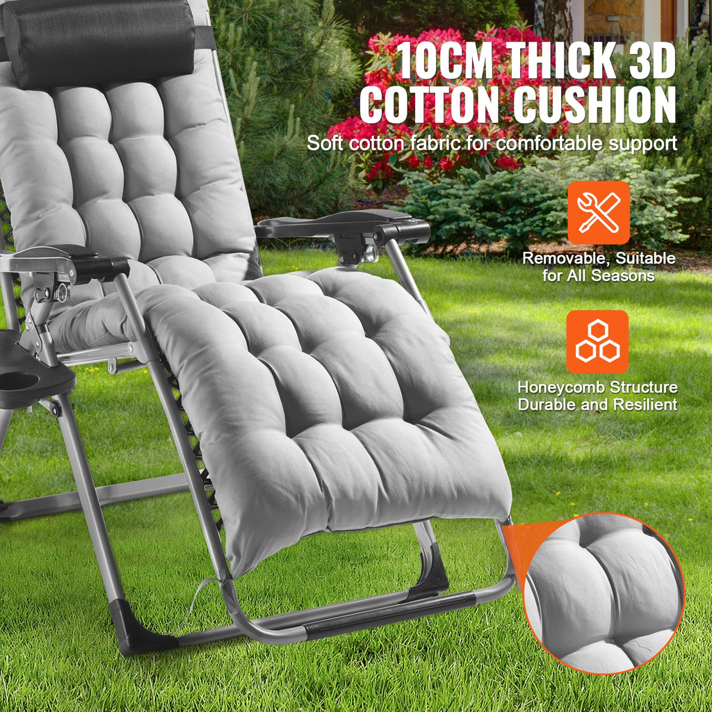 Sillón reclinable 26" de VEVOR para interior y exterior