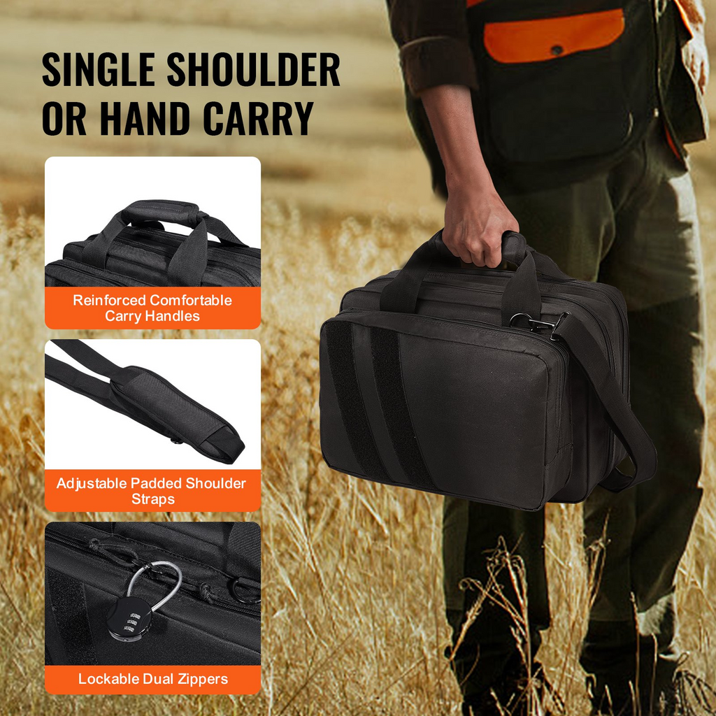 Mochila táctica para pistola VEVOR con 2 estuches para pistola