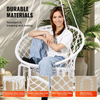 Silla colgante de macramé para interior y exterior capacidad 150kg