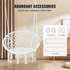 Silla colgante de macramé para interior y exterior capacidad 150kg