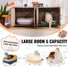 Caja de arena para gatos de madera muebles ocultos 2 habitaciones