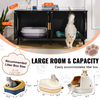 VEVOR Caja de arena para gatos de madera con 2 compartimentos ocultos