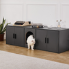 Caja de arena para gatos VEVOR mueble de 57,9"