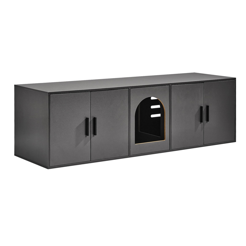 Caja de arena para gatos VEVOR mueble de 57,9"