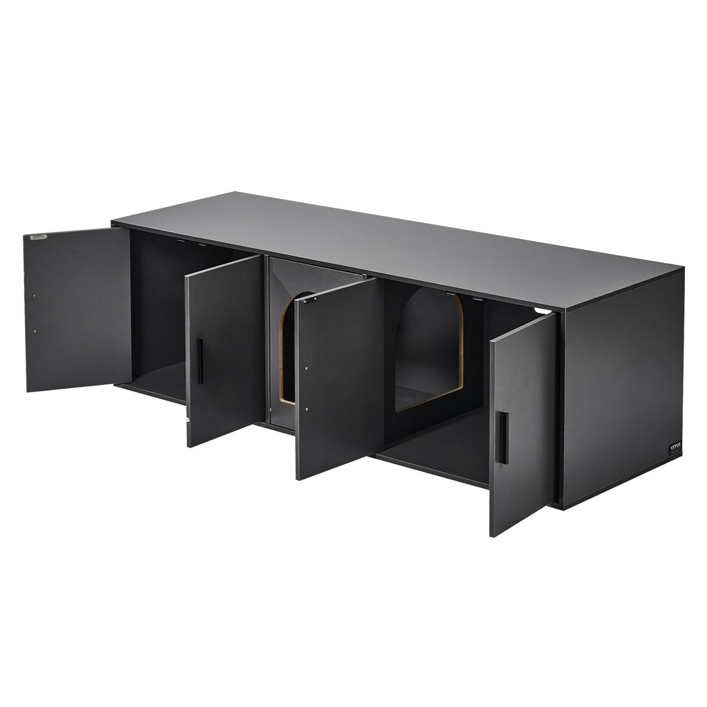 Caja de arena para gatos VEVOR mueble de 57,9"