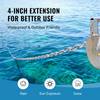 Cadena de ancla para barco VEVOR de acero inoxidable de 1/4" x 4' con dos grilletes