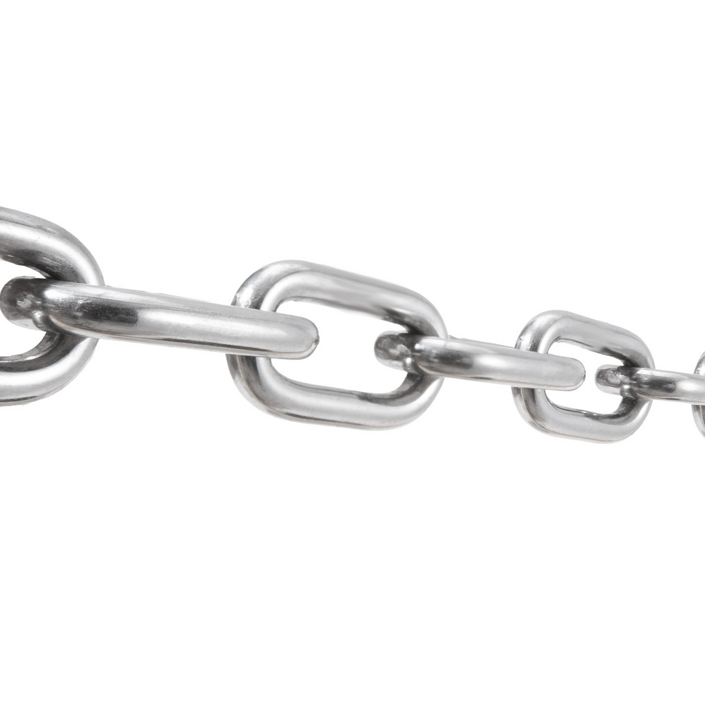 Cadena de ancla para barco VEVOR de acero inoxidable de 1/4" x 4' con dos grilletes