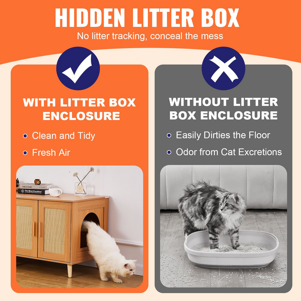 Caja de arena para gatos VEVOR