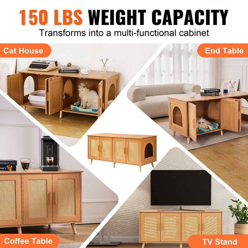 Caja de arena para gatos VEVOR