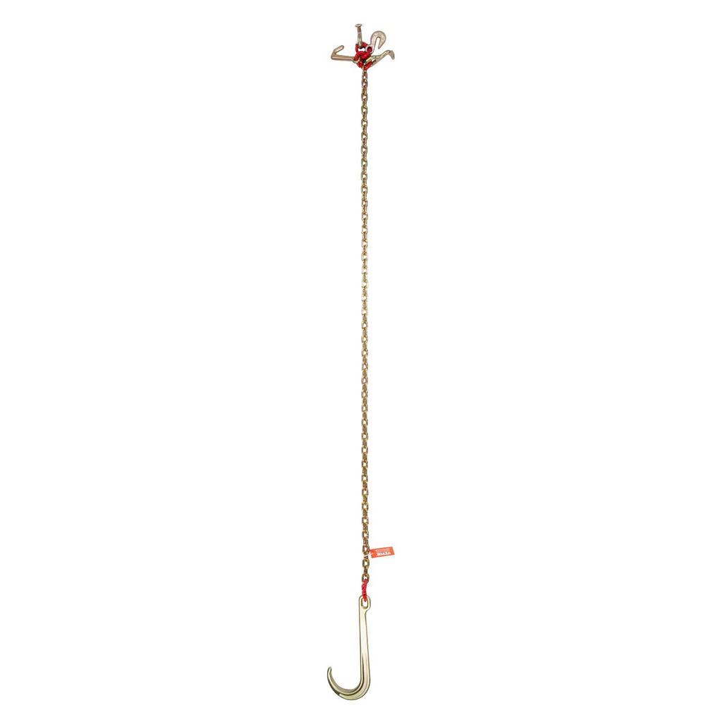 Cadena de remolque VEVOR de 5/16" x 6' G80 gancho en J de 15"