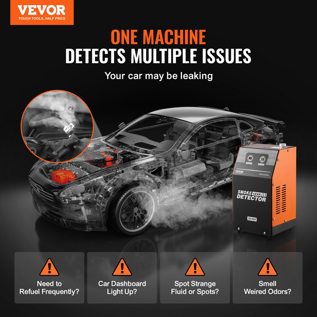 Detector de fugas de humo para máquina de automoción VEVOR