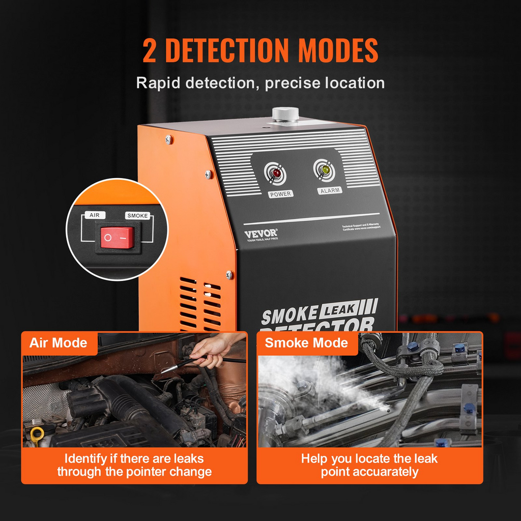 Detector de fugas de humo para máquina de automoción VEVOR