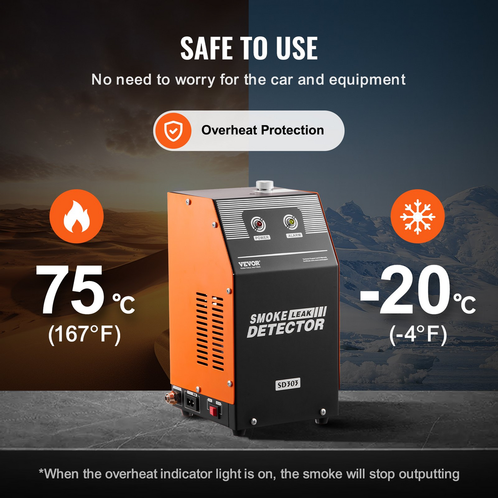 Detector de fugas de humo para máquina de automoción VEVOR