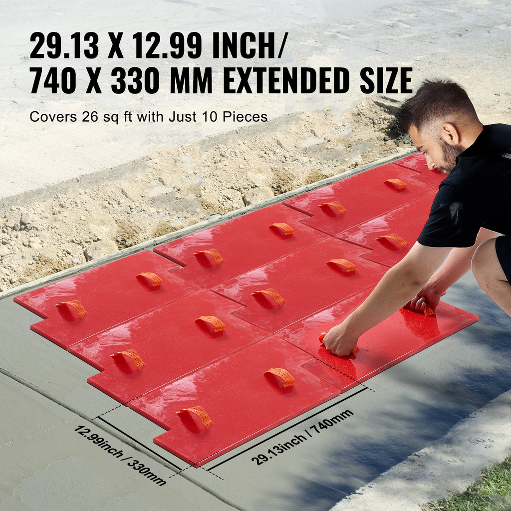 Alfombrilla para sellos de hormigón VEVOR de 28 x 12 pulgadas con textura de poliuretano para piel texturizada
