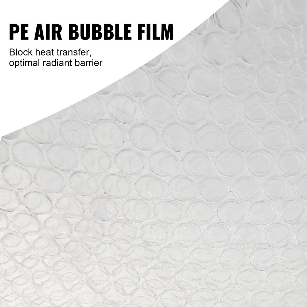 Rollo de película de burbujas aislante reflectante doble VEVOR 48 pulgadas x 10 pies