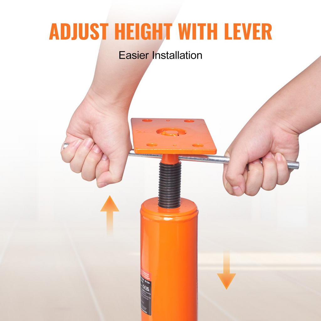 Gato de piso ajustable VEVOR para casa de postes nivelador de piso rango de altura de 12" a 16"