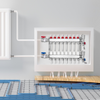 Colector de calefacción por suelo radiante de 8 derivaciones VEVOR con tubo PEX de 1/2"