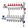 Colector de calefacción radiante de 7 derivaciones VEVOR  de 1/2"