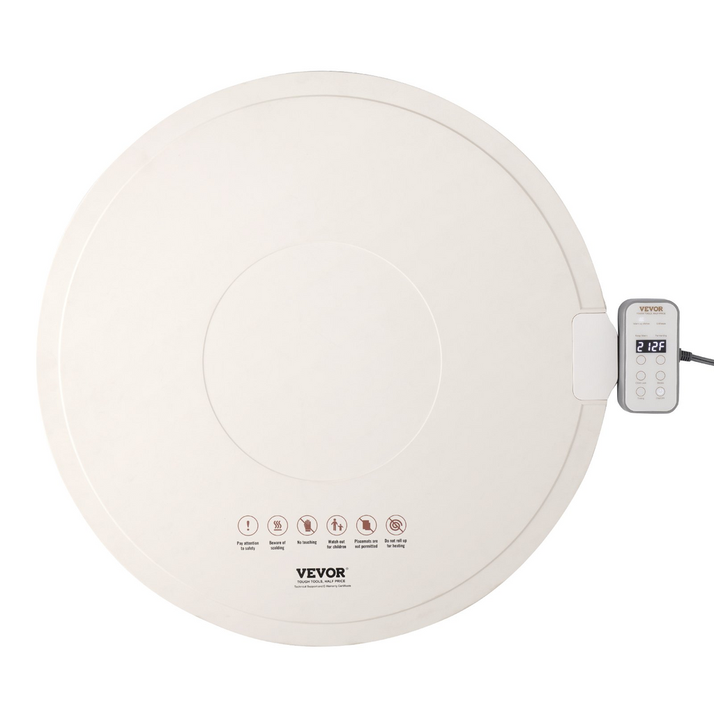 Bandeja eléctrica para calentar alimentos enrollable VEVOR con control de temperatura para bufé