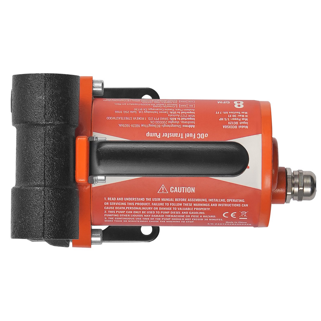 Bomba de transferencia de combustible VEVOR 12 V 8 GPM 1/6 HP