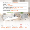 Calentador de alimentos eléctrico comercial VEVOR para mostrador tipo buffet de 12 x 5 cuartos con protector de vidrio