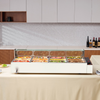 Calentador de alimentos eléctrico comercial VEVOR para mostrador tipo buffet de 12 x 5 cuartos con protector de vidrio