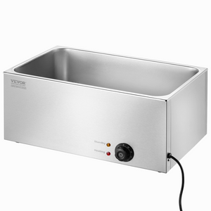 Calentador de alimentos eléctrico comercial VEVOR para encimera 19 cuartos de galón 1200 W