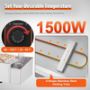 Calentador de alimentos eléctrico comercial VEVOR para mostrador tipo buffet de 4 x 8 cuartos con protector de vidrio