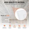 Paneles de techo VEVOR paquete de 12, 24 x 24 pulgadas PVC fácil instalación diseño geométrico blanco