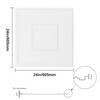 Paneles de techo VEVOR paquete de 12, 24 x 24 pulgadas PVC fácil instalación diseño geométrico blanco