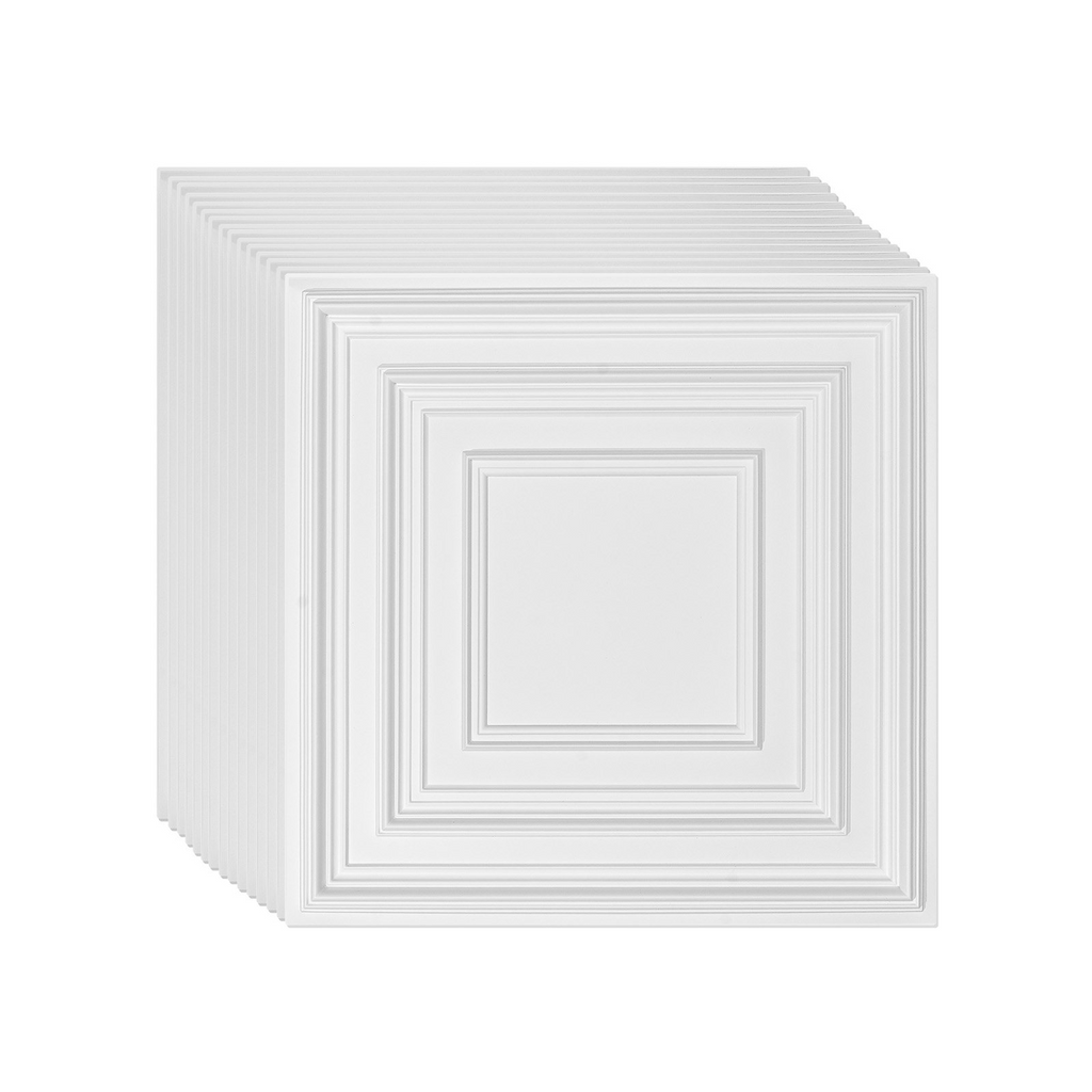 Paneles de techo VEVOR paquete de 12 24 x 24 pulgadas PVC fácil instalación